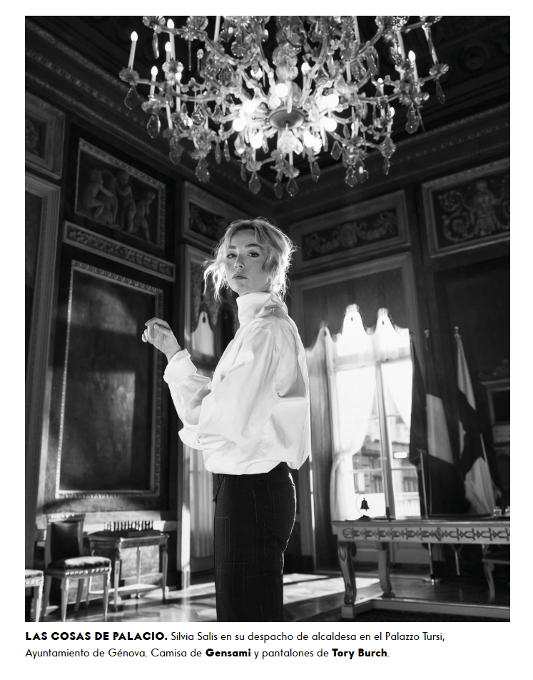 Silvia Salis en la entrevista de Vanity Fair Italia